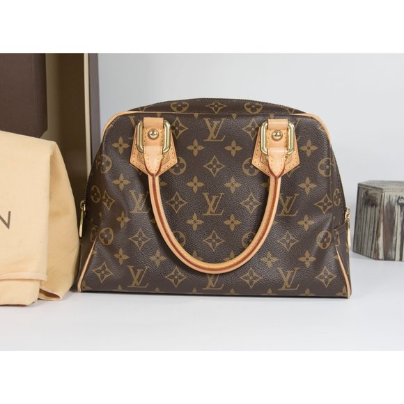 *SOLD* Louis Vuitton Monogram Manhattan PM Satchel - Picture 4 of 12